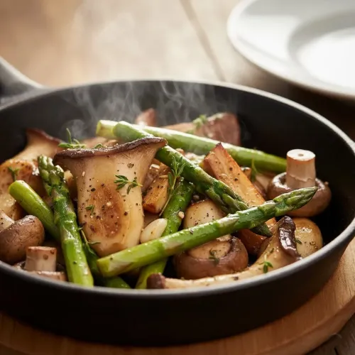 Göbələk və tərəvəz yeməkləri