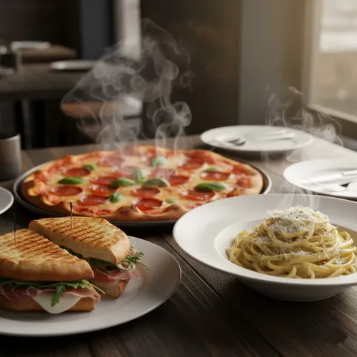 Pizzalar, Xəmir Xörəkləri və Sandviçlər